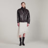 Mickael  Structured Jacket Black Brown