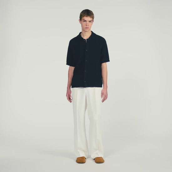 Jute Shirt Navy Blue