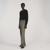 Tweed Suit Wide-Leg Suit Trousers String Chine