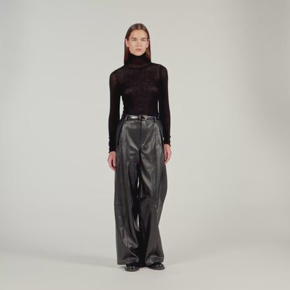 Lazare Layered Turtleneck Jumper Black