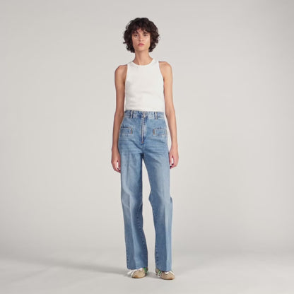 Oslo Wide-leg jeans Bleu Jean