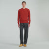 Cashmere Crewneck Cashmere crew neck jumper Burnt Orange