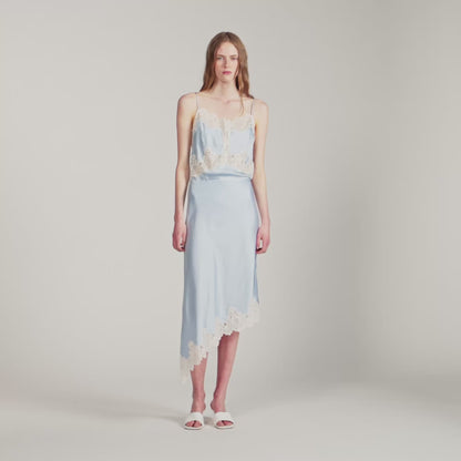 Plume  Printed Skirt Blue / Ecru