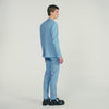 Formal Bleu Ciel Wool Suit Jacket Sky Blue