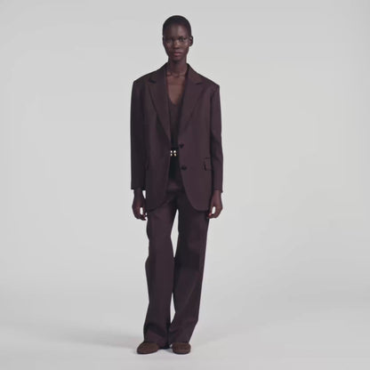 Amanda Striped suit jacket Marron / Bleu