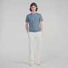 Sandro Logo Tee Cotton T-Shirt Grey / Blue