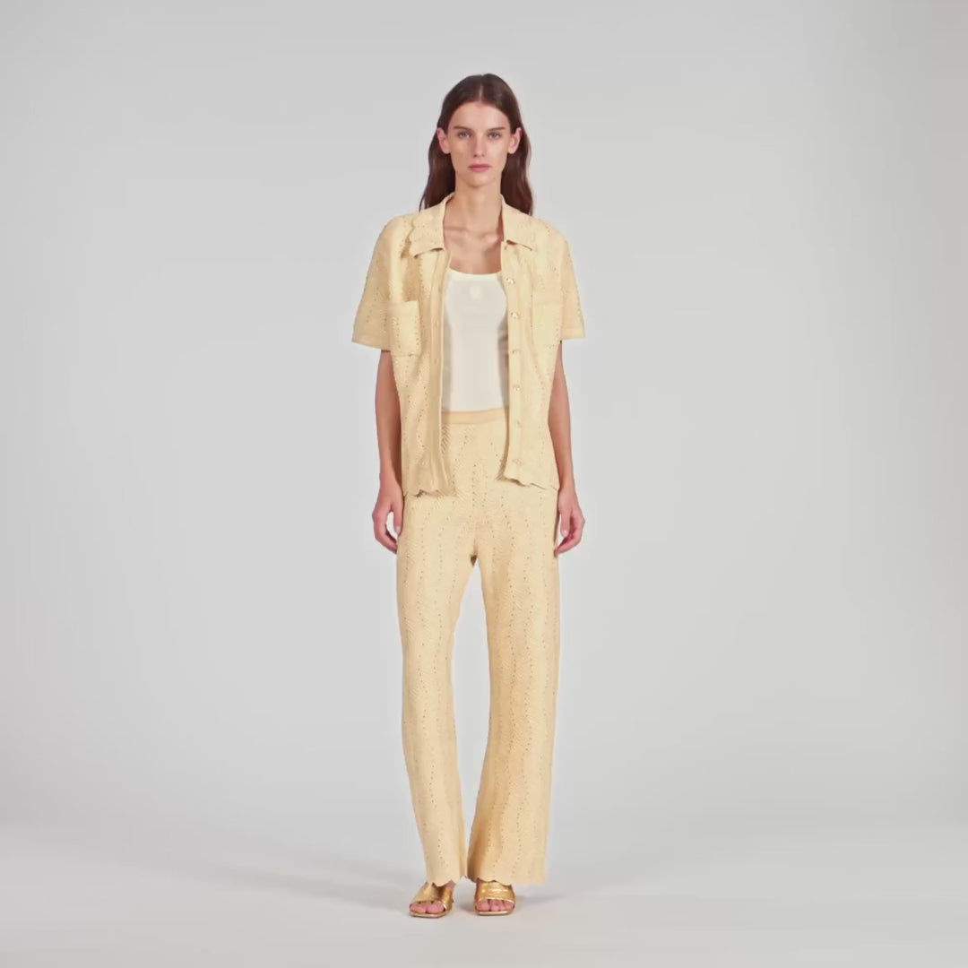 Lola Strass Cardigan Gold