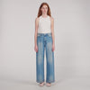 Lio Rhinestone Straight-Leg Jeans Blue Jean