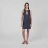 Short Rhinestone Dress Deep Blu