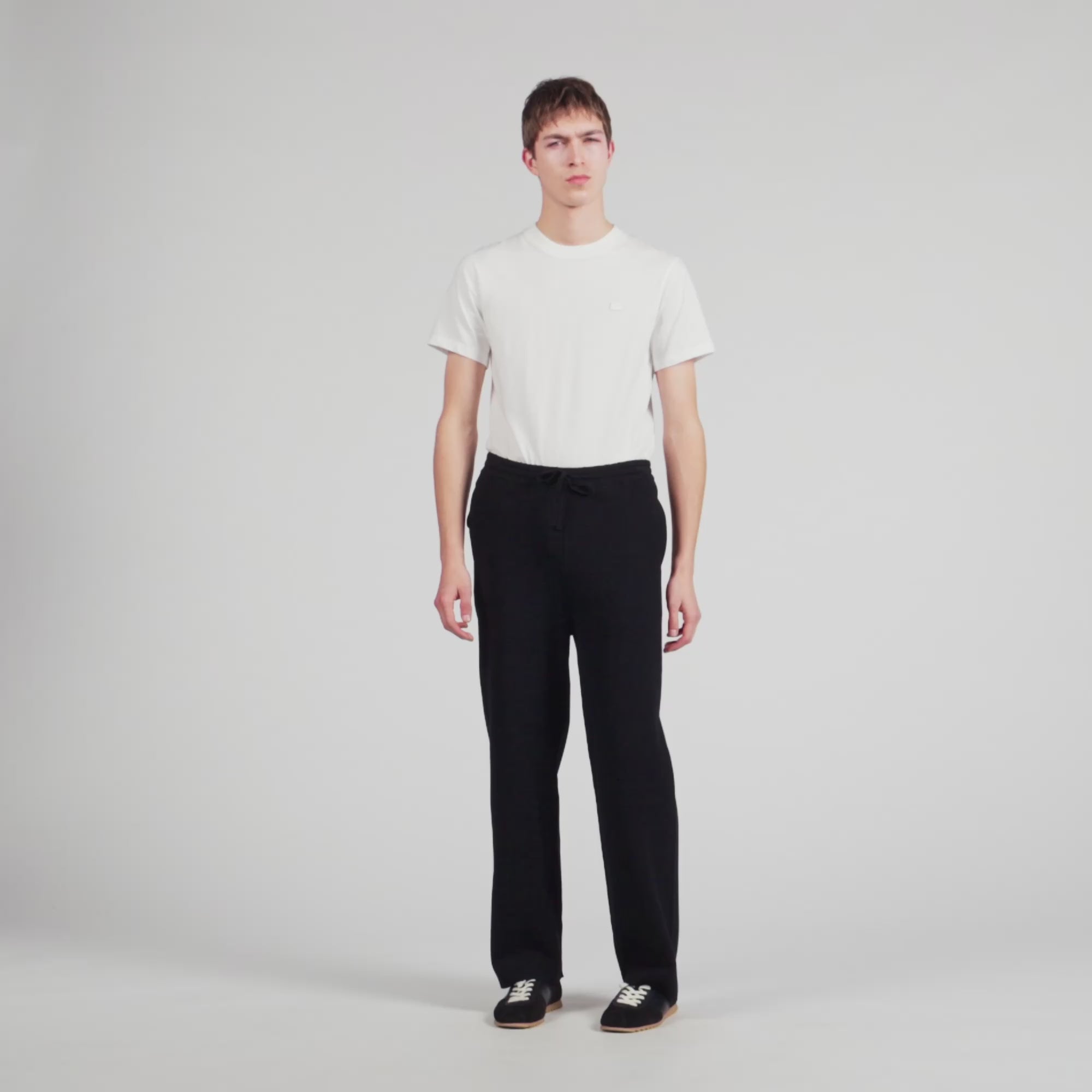 Knit Jogging Bottoms Black