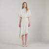 Plume  Knit Skirt Ecru