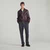 Harry Leather Jacket Zip-up leather jacket Chocolate