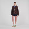 Deniz Suede Jacket BLACK BROWN