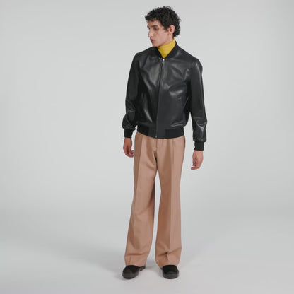 New Monaco Leather jacket Black