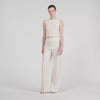 Serge Striped Trousers ECRU / SILVER