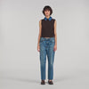 Avignon Knit And Denim Jumper Brown