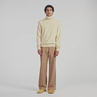 Cashmere Turtleneck Roll neck cashmere jumper Beige