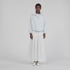 Jayn Embroidered Collar Oversized Jacket Sky Blue