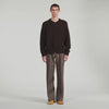 Bomber Cardigan Zip-up bomber cardigan Chocolate