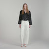 Nerissea  Shirt with beads & rhinestones  Black