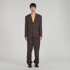 Oversize Suit Oversized Wool Jacket Chocolate