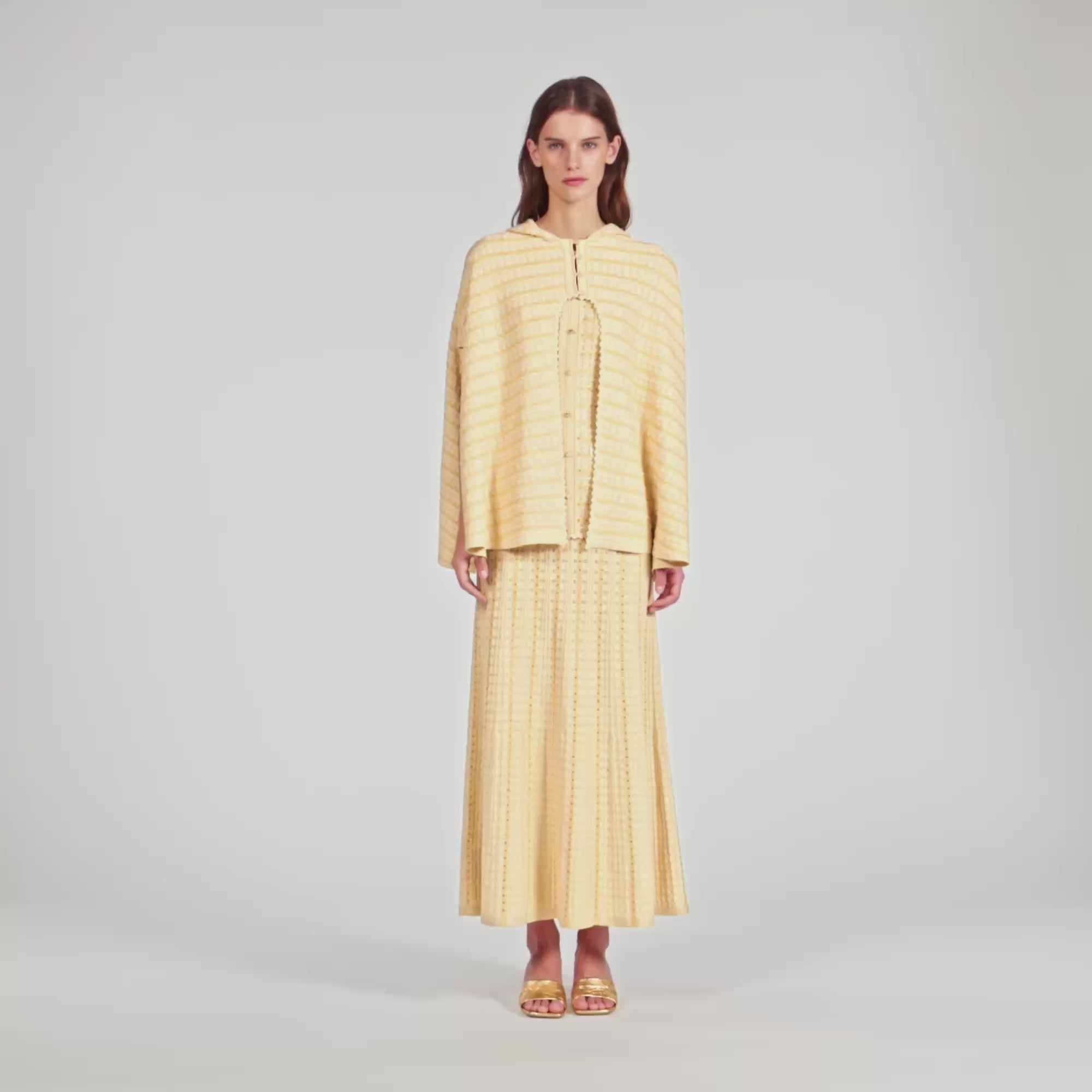 Dianora Strass Knit Cape Gold