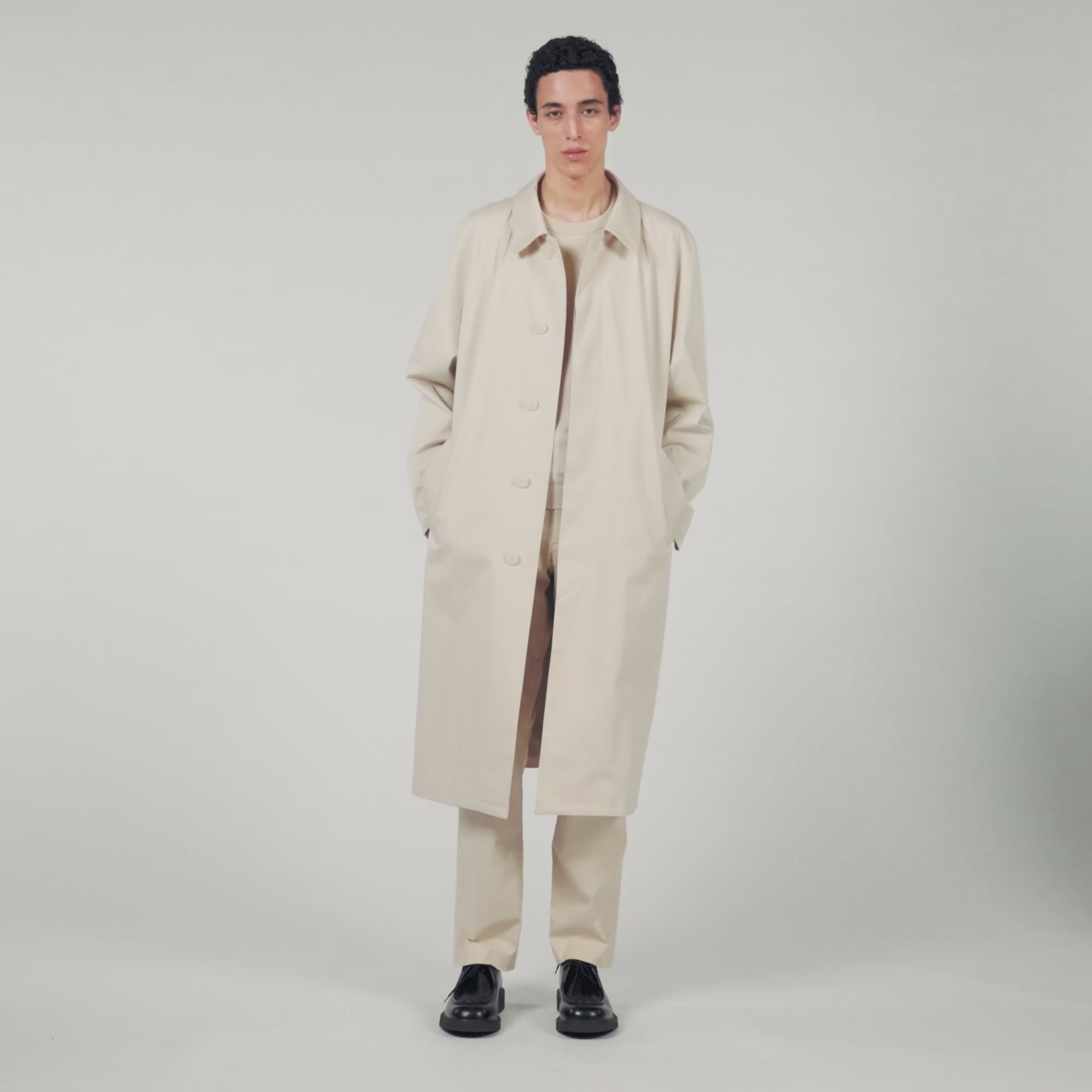 Long Mac Coat Beige