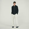 Chemise Zippee Loose-Fit Zip-Up Shirt Black