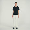 Pablo V Tee Short-Sleeve V-Neck Polo Shirt BLACK