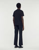 T-Shirt With Square Cross Patch Black